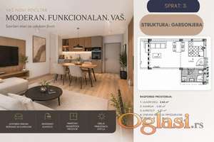 Garsonjera 28 m2 - DIREKTNO OD INVESTITORA - Heroja Pinkija 13